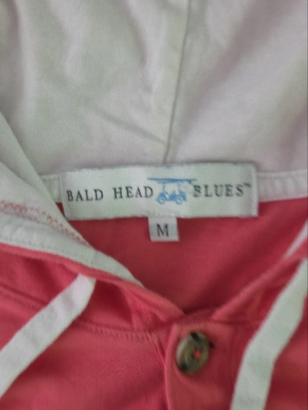 Bald Head Blues Coral Hooded Pullover, M - New, No Tags